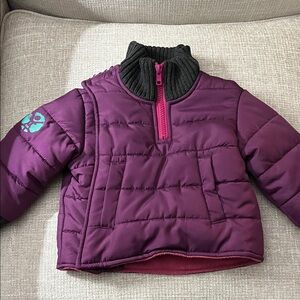 Kids Purple Puffer Jacket